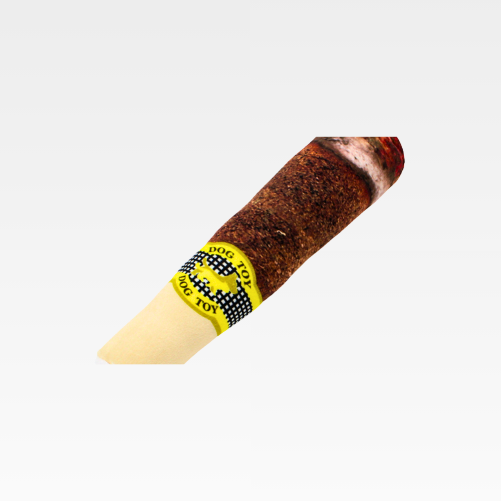 🚬 Cigar-Inspired Design – Fun & quirky 🔊 Built-in Squeaker – Keeps dogs engaged 🐾 Soft & Durable – Gentle on teeth 🐶 For All Dogs – Great for small to large breeds