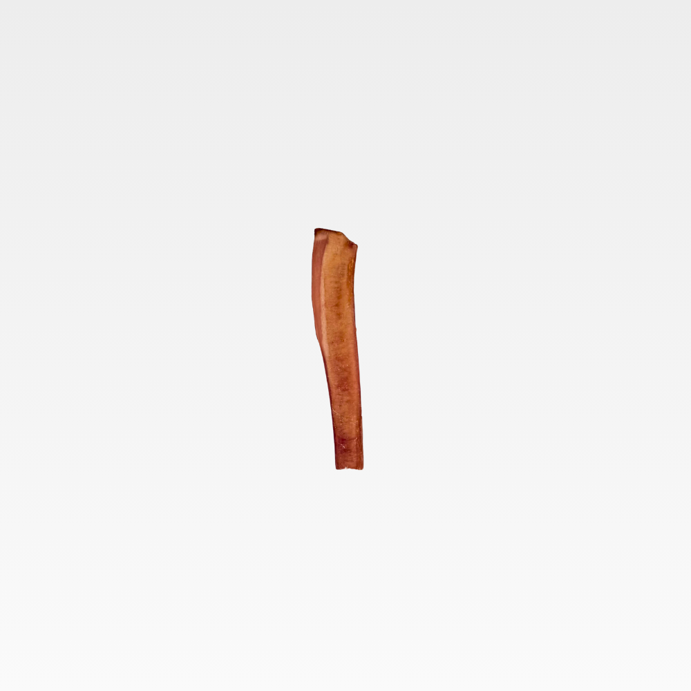 WildFoodie 6’’ jumbo bully stick dog chew, natural beef pizzle, made in USA/Brazil.