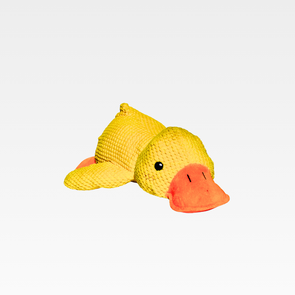 🐤 Adorable Duck Design – Bright & playful 🔊 Built-in Squeaker – Keeps dogs engaged 🐾 Soft Yet Durable – Gentle on teeth, fun for play 🐶 For All Dogs – Perfect for small, medium & large breeds