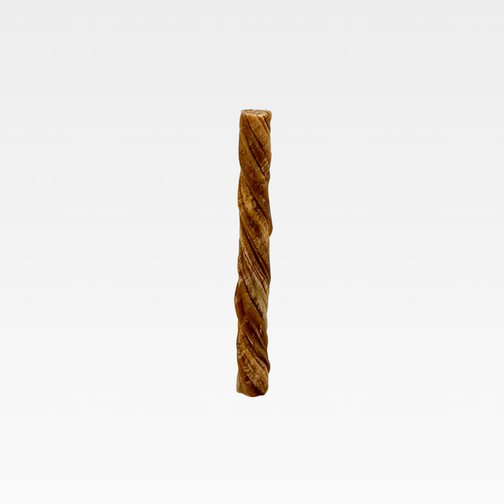 WILDFOODIE 5-6 inch beef tripe twist, single-ingredient natural dog chew, high protein, fully digestible, twisted shape